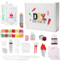Kit de base de brillant à lèvres pour enfants Stick à lèvres Gel de matière première pour brillant à lèvres Base de brillant à lèvres à la main Kit de bricolage