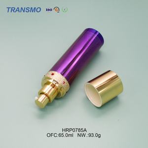 Flacon de lotion en plastique pour emballage de soins de la peau, flacon de luxe personnalisé avec logo, conteneur de soins de la peau, flacon de lotion de luxe - Product Image 1