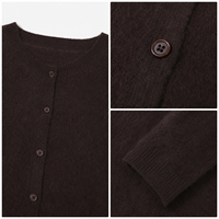 Pull en maille fine noir pour femme, col montant, manches longues, service OEM, fourni par l'usine