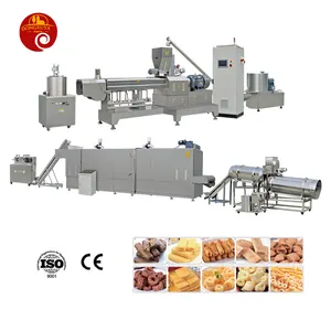 Neue Technologie Automatische Puff Mais Extrudierte Puffed Food Snacks Herstellung Maschine Corn Puffs Snack Verarbeitung linie