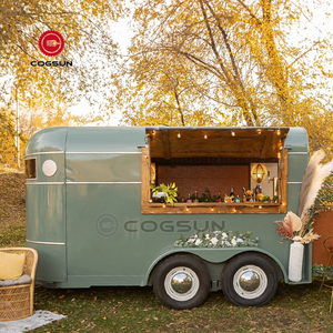 Mobile Coffee Pizza Horse Trailer Ice Cart Small Food Truck Mobile Bar with Full <b>Kitchen</b> Concession Trailer Snack Food - Product Image 1