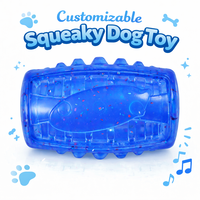 Juguete para Perros Crunch & Squeak, Juguete Masticable Dental con Rueda de TPR, con Sonido, Ecológico, para el Cuidado Diario de las Encías, Resistente al Desgaste
