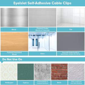 Clips de câble transparents autocollants, organisateur de câbles, clips de maintien de câbles, lot de 25 pièces, pince à câble, rangement de câbles en plastique - Product Image 4