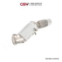Tuyau de silencieux d'échappement Catback bleu brûlé facile à installer pour BMW G20 G28 système complet