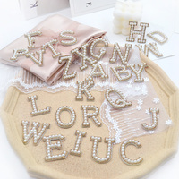 Patchs de lettres en perles Chenille brodées à choix Multiple, à repasser sur la broderie des chiffres et du lettrage des lettres de l'alphabet