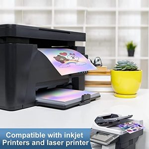 A4 imprimible en blanco impermeable de secado rápido autoadhesivo brillante/mate/película transparente Adhesivo acrílico vinilo adhesivo hoja de etiquetas - Product Image 4