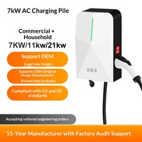 WKN新型电动汽车充电桩电池商业运营家用7KW投资型建筑扫码7kW交流充电桩