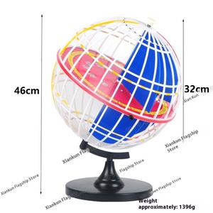 Latitudine e longitudine modello 32cm <span class=keywords><strong>terra</strong></span> di plastica teodolite scuola media strumento di geografia per l'insegnamento - Product Image 2