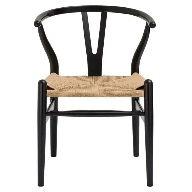 Legno di frassino di alta qualità colore nero Hans Wegner/danese/fabbrica professionale Y sedia da pranzo