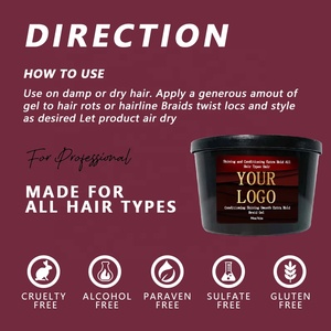 Gel <span class=keywords><strong>per</strong></span> trecce all'ingrosso da 64oz, senza scaglie, con olio d'oliva, personalizzato, extra forte, <span class=keywords><strong>protezione</strong></span> dal calore, <span class=keywords><strong>per</strong></span> <span class=keywords><strong>capelli</strong></span> 4C, controllo dei bordi - Product Image 6