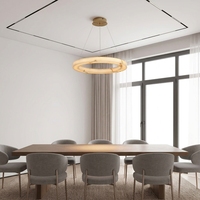 Lustre suspendu de luxe en acier inoxydable, lampe à suspension LED en résine pour éclairage intérieur de salon, vente en gros