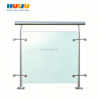 HJ Garde-corps de haute qualité pour escaliers, clôtures de piscine, balustrades en verre, rampes et garde-corps en aluminium pour balcon
