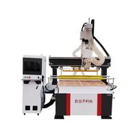 Routeur CNC à changement d'outil automatique LS-1415, machine de travail du bois, routeur CNC à trois axes