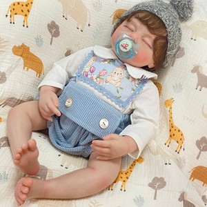 Yeezwood mignon 60cm Reborn bébé poupées corps entier Silicone jouet réaliste nouveau-né bébé souple Silicone Reborn bébé poupée pour les filles - Product Image 3