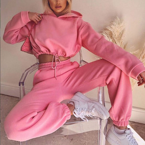Conjunto Feminino Casual de Verão Solto de 2 Peças: Moletom <span class=keywords><strong>Oversized</strong></span> com Capuz e Calça de Moletom Lisa, Estilo Esportivo em Cores Sólidas - Product Image 6