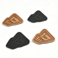Étiquette personnalisée en cuir véritable, écologique, pressée à chaud, pour vêtements, chapeaux, accessoires de confection à coudre, fabricant OEM