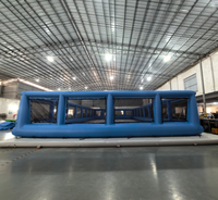 Terrain de pickleball gonflable commercial flottant pour sports nautiques, plateforme de pickleball flottante pour lac et piscine