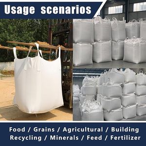 Durable Reusable Rectangular PP Bulk Bags with Open Top Design, Ideal for Industrial Bulk <b>Storage</b> and Transportation - Product Image 4
