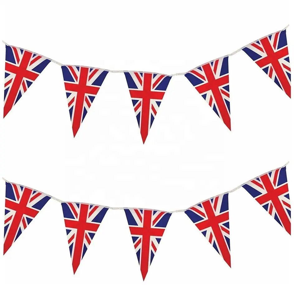 10M Gb Union Jack Driehoek Vlag Bunting Banner Voor Royal Wedding Party Decoraties