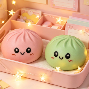 Giant Soft Dumplings Sensory Squishy Toys Cute Children's EVA <b>Material</b> Individual Packaged Gifts - Product Image 4