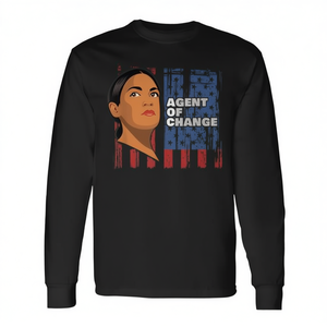 Camiseta de manga larga Alexandria Ocasio-Cortez Aoc Agent Of Change - Product Image 2
