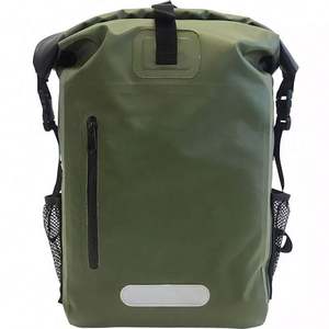 Muestra gratis de lona de PVC de alta resistencia Roll-top Ocean Pack Bolsa de playa Viaje al aire libre Impermeable Bolsa seca Mochila - Product Image 1