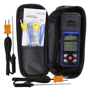 Thermomètre à thermocouple de type K bibo Xtester-THE343, sonde de contact industrielle haute précision, thermomètre de surface pour moules - Product Image 1