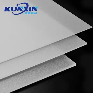 Kunxin Plaque de diffusion d'éclairage acrylique à haute transmission de la lumière 1.2mm 1.5mm 2mm Feuille de diffuseur Led givrée