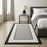 Hochwertiger Europäischer Wohnzimmerteppich Zeitgenössischer Designer Chevron-Muster Bodenmatte Luxuriöser Wohndekor Teppich