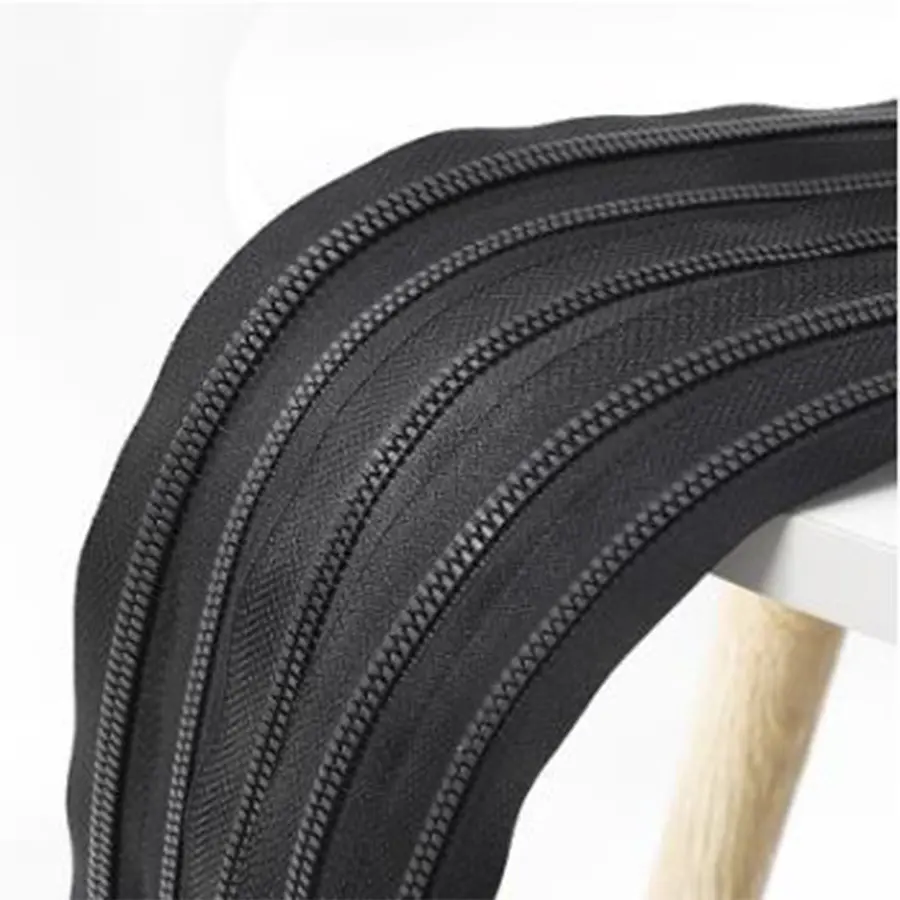 wholesale custom Factory promotion continous zipper roll zipper semi long chain in kilogram zipper by the yard #5