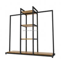 Présentoirs de meubles en tissu de Boutique sur mesure, accessoires de magasin de détail, présentoir de magasin de vêtements en métal pour Boutique
