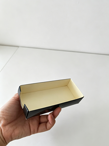 Bandeja de Servicio Rectangular Larga de Papel de Grado Alimenticio Personalizada para Helados Caseros, Gelato, Estilo Magnum, Postres Congelados - Product Image 3