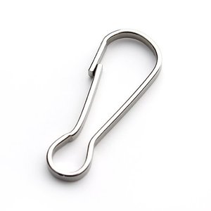 304 fermaglio a molla a prova di ruggine in acciaio inossidabile con fermaglio a molla per portachiavi con carta d'identità componenti della borsa per gioielli - Product Image 1