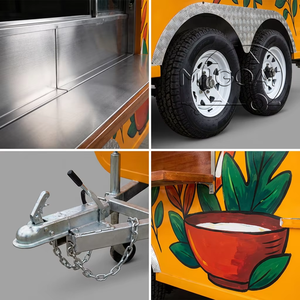 New Popular Fully Equipped Food Truck for Sale Europe Customized Concession With Water Coffee Vending Cart Food Trailer 25M10G29 - Product Image 4
