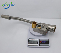 Robinet de cuisine moderne en alliage de zinc chromé, style nouveau, avec douchette latérale rotative à poignée unique, pour usage hôtelier