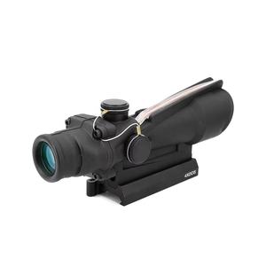 4x32 스포팅 스코프 장거리 고품질 조절 가능 HD 전술 트리튬 및 광섬유 조명 레드 쉐브론 레티클 - Product Image 3