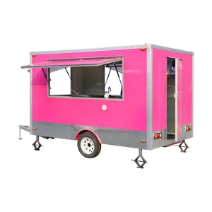 collapsible food truck food trailer canada steel food trolley cart serving dinning