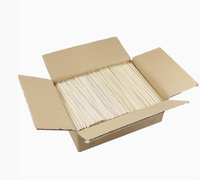 Brochettes jetables antiadhésives résistantes à la chaleur de 3 mm, 4 mm, 5 mm pour barbecue, couleur naturelle polie, extrémité arrondie