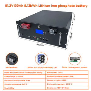 Système de stockage d'énergie solaire domestique avec batterie LiFePO4 montée sur rack 5kWh 10kWh 15kWh 16kWh 48V 51.2V 100Ah 200Ah 300Ah - Product Image 3