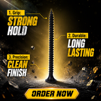 Durable Black Carbon Steel Screws M3.5 Self Tapping Fasteners OEM Brand for Long Lasting Performance in Construction