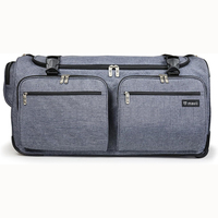 Échantillon Gratuit – Meilleure Usine BSCI – Sac de Voyage Pliable de Luxe pour Vêtements de Sport, à Roulettes, avec Fermeture Éclair, pour Danse