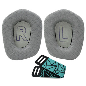 Almohadillas de tela de malla para auriculares de juego compatibles con Logitech G733, calidad OEM, transpirables, de tela deportiva, fundas para auriculares - Product Image 2