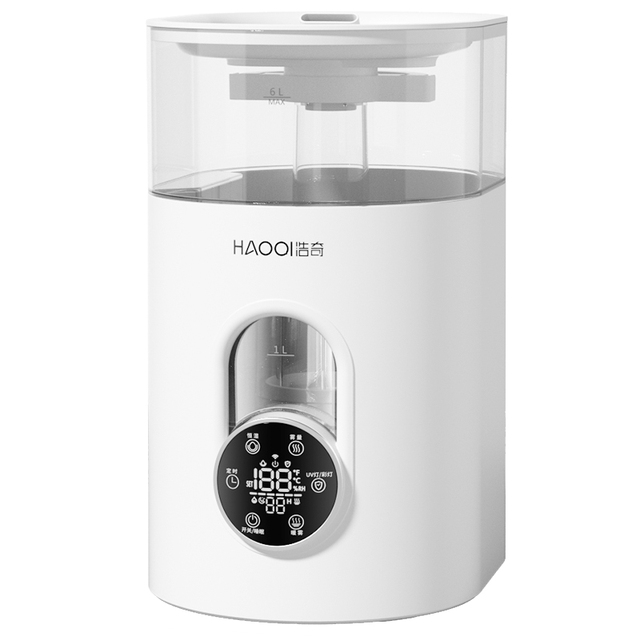 Latest 6L Smart Desktop Ultrasonic Humidifier with Cooling and Warming Mist and 7 Color Lights for Home and Office
