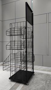 Çelik ekran standı yastık yorgan ekran tel raflar mağaza için zemin ekran kafes - Product Image 4