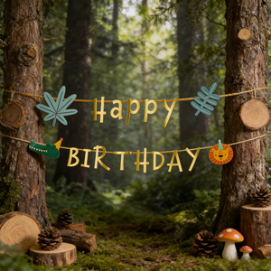 Bannière <span class=keywords><strong>Joyeux</strong></span> <span class=keywords><strong>Anniversaire</strong></span> Thème Safari Jungle 2,5m Guirlande en Papier pour Décorations de Fête d'<span class=keywords><strong>Anniversaire</strong></span> Enfants Fournitures Safari Wild One - Product Image 6
