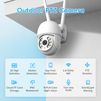 Cámara de Seguridad IP PTZ para Exteriores, 2MP/3MP, Visión Nocturna, Detección de Movimiento, Audio Bidireccional, WIFI