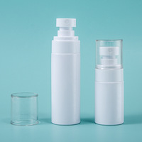 Flacon pulvérisateur à fine brume en PET blanc avec capuchon de protection transparent, flacon pulvérisateur cosmétique vide, atomiseur de voyage rechargeable