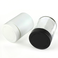 Hete-aanbieding: Ronde glazen pot met hoge helderheid en kindveilige plastic deksel voor premium noten- en zaadverpakkingen in bulk