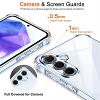 Coque de téléphone transparente pour Samsung A36 A56 A16 A06 A35 A55 A25 A15 A17 A07 A04E A14 A24 A26 A32 A05S, coque transparente antichoc