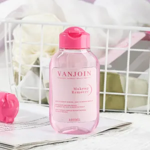 100ml 200ml 400ml Vanjoin PET Transparent Cosmetic Make Up Nail Polish Remover Plastic Lotion Bottle